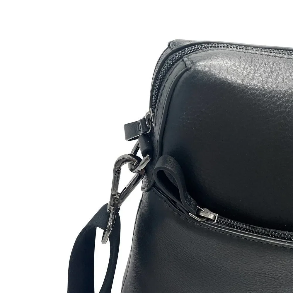 Adamonde Leather Bag briefcase Laptop Messenger Bag for Men and Women